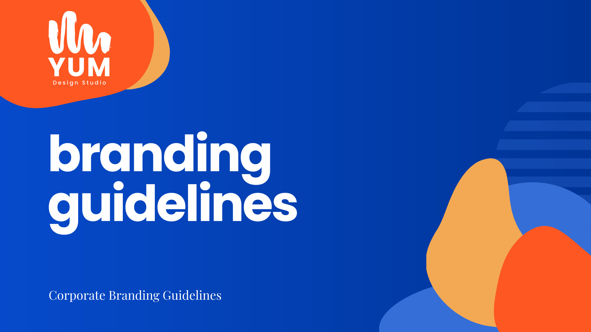 Branding Guidelines Yum – Presentation Template  1920x1080 template