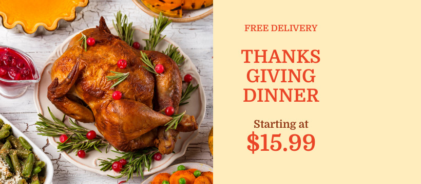Thanksgiving Dinner Free Delivery