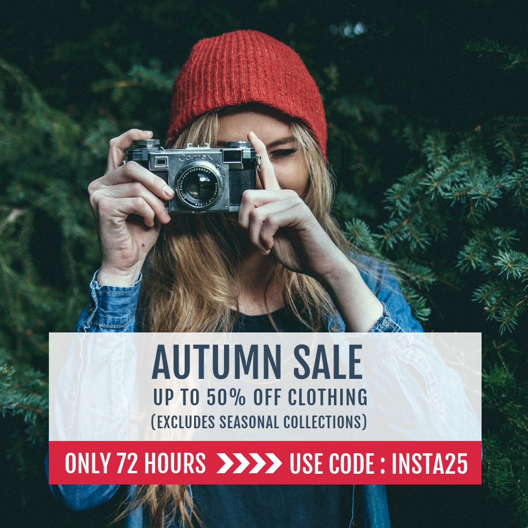 Autumn Sale Promotional Instagram Post Template Facebook Carousel Ads 1080x1080