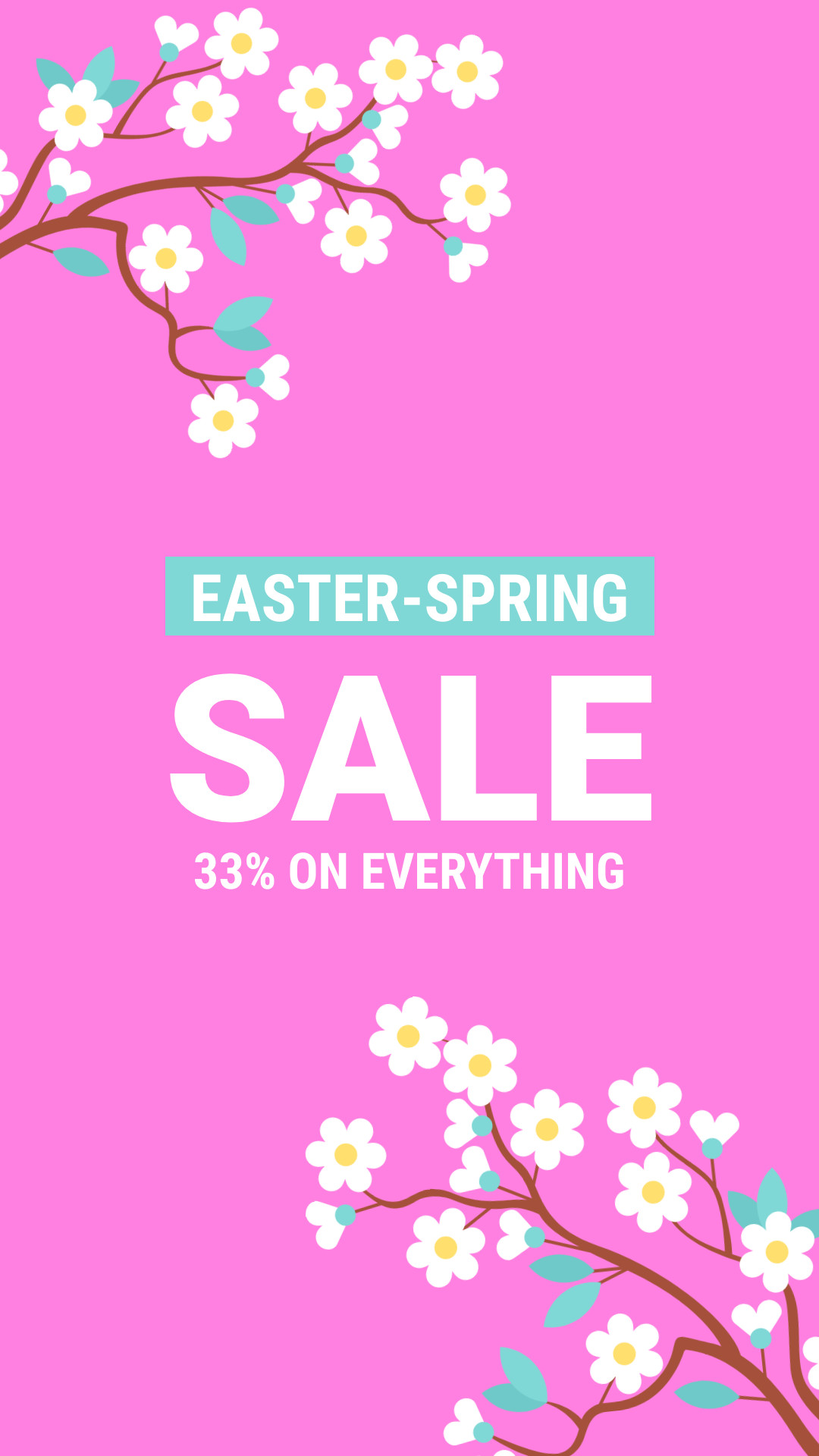 Easter Spring Sale Flower Branch