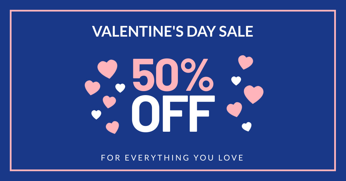 Valentine's Day Sale Ad Template