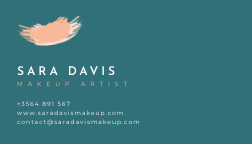 Sara Davis Makeup Artist – Business Card Template 252x144