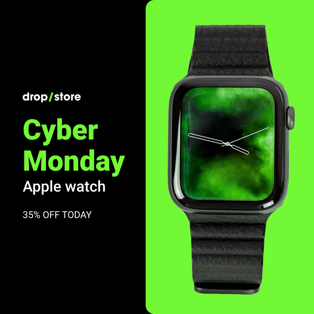 Cyber Monday Green Apple Watch