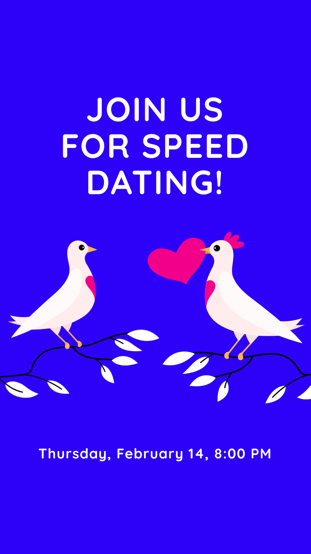 Valentine's Day Speed Dating Illustration