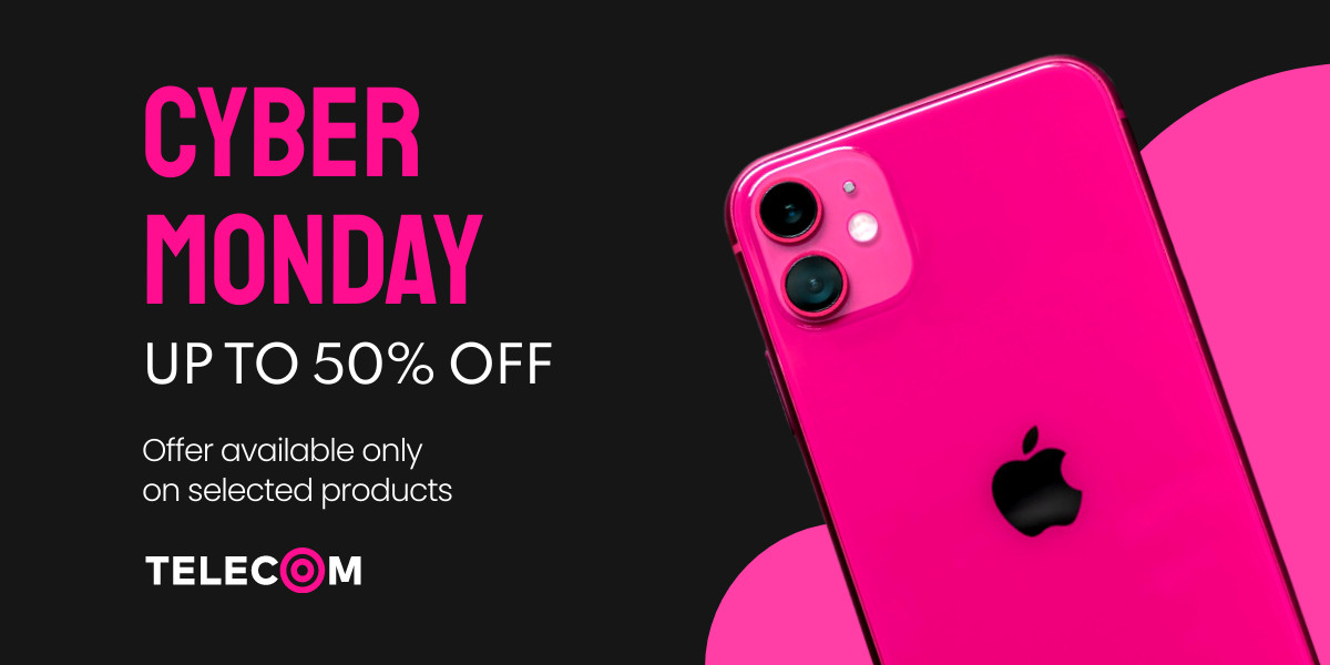 Cyber Monday Pink Apple Phone Inline Rectangle 300x250
