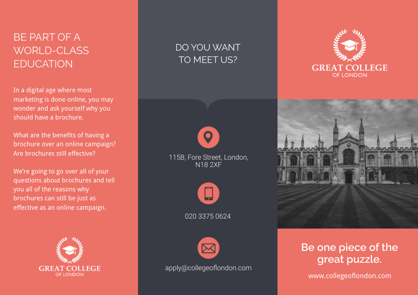 Great College of London Coral Brochure