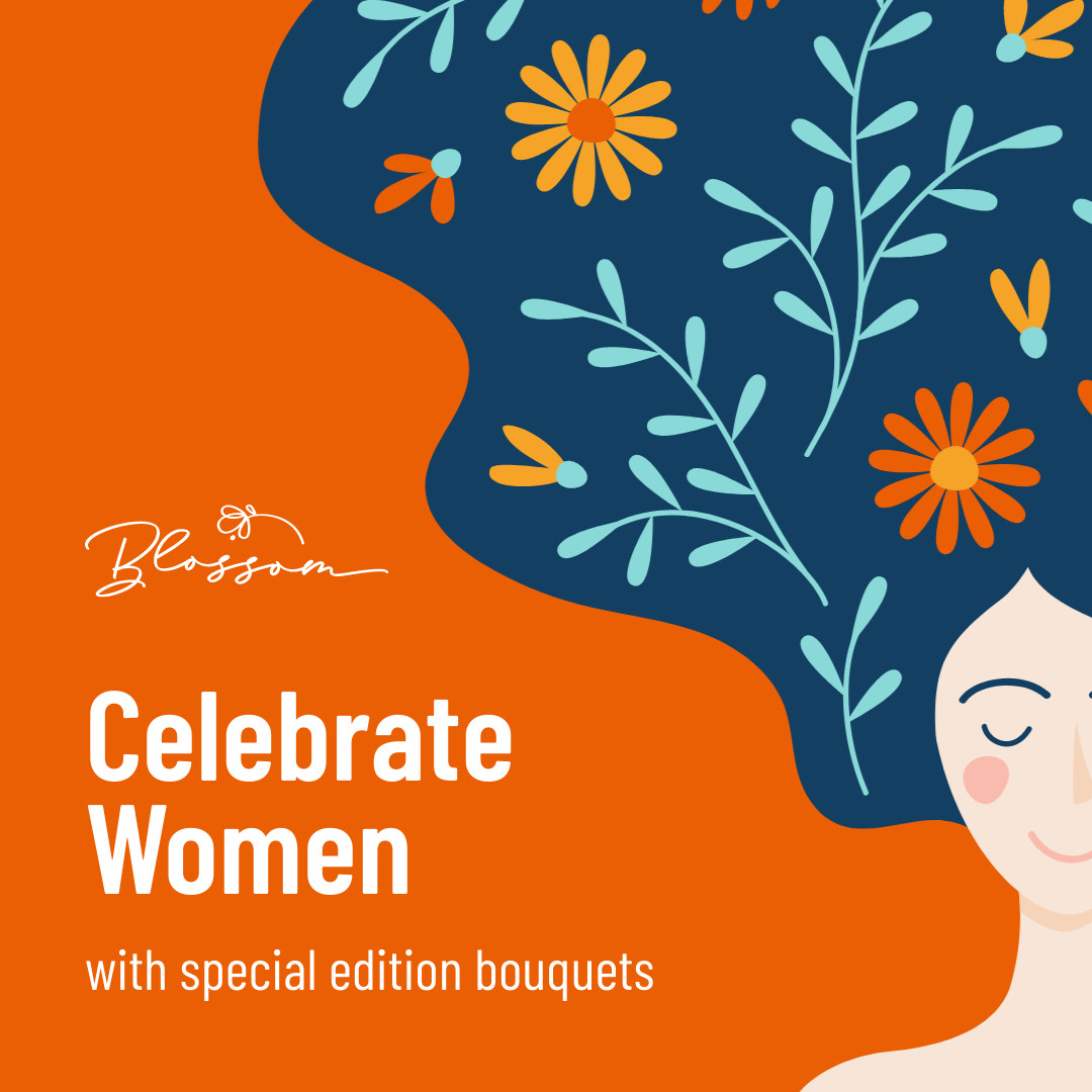 Flower Shop Celebrate Women's Day 1080x1080 template