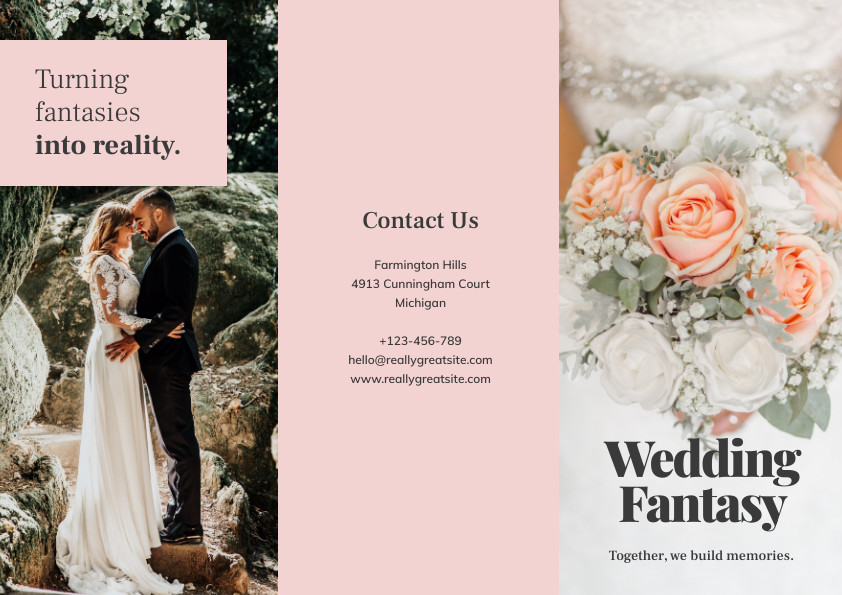 Wedding Fantasy Flower – Brochure Template 842x595