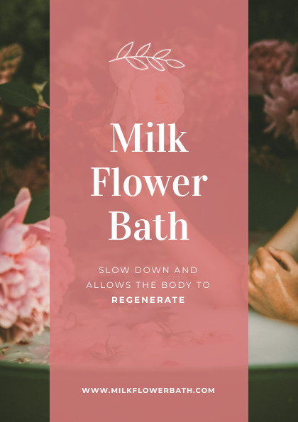 Milk Flower Bath – Flyer Template  420x595