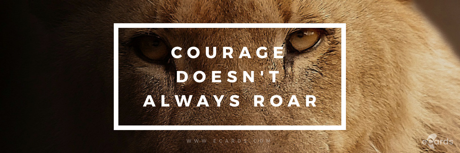 Take courage - eCard template