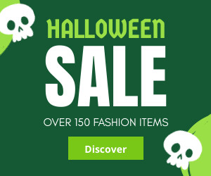 Fashion Items Halloween Sale Inline Rectangle 300x250