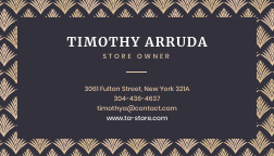 TA Clothes Store Business – Card Template 252x144 template