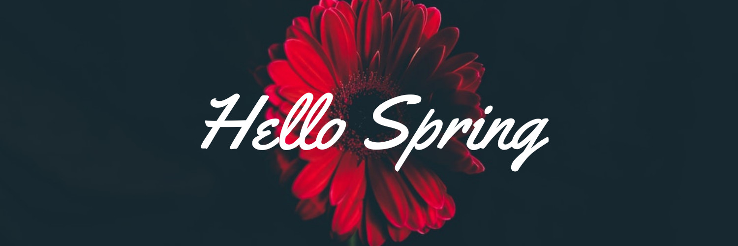 Hello Spring Red Flower Inline Rectangle 300x250