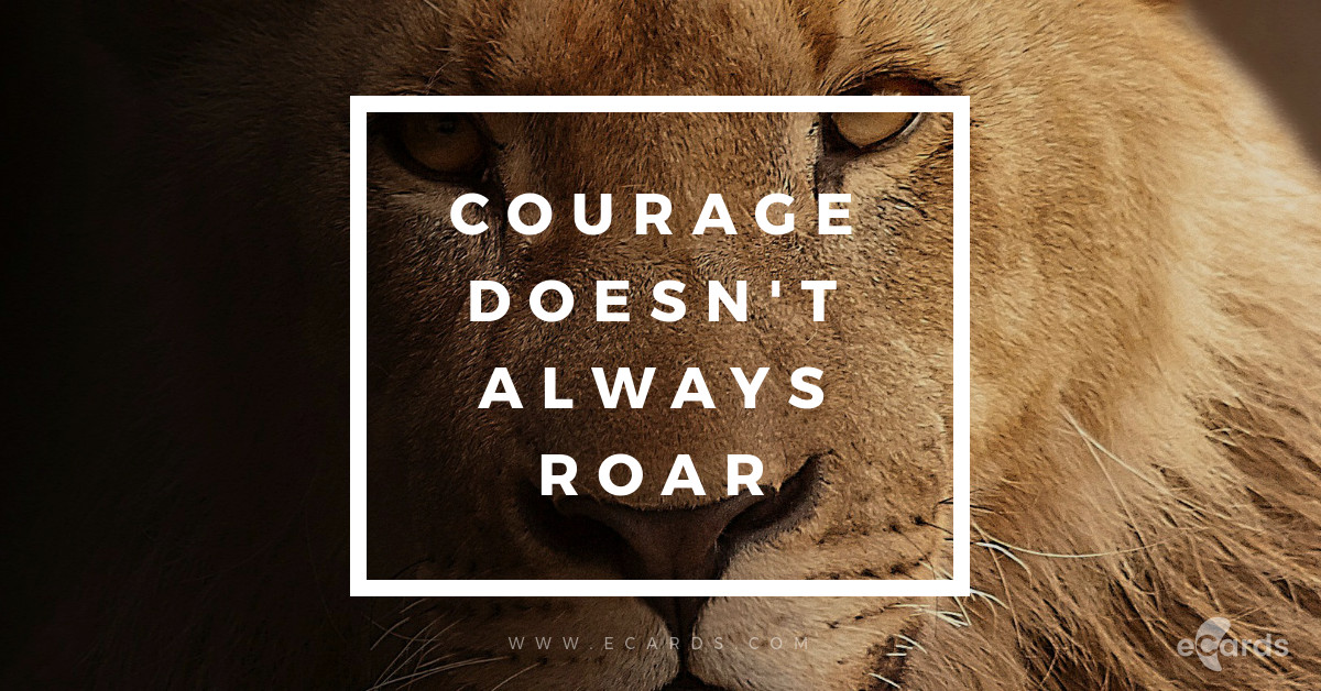 Take courage - eCard template Facebook Sponsored Message 1200x628