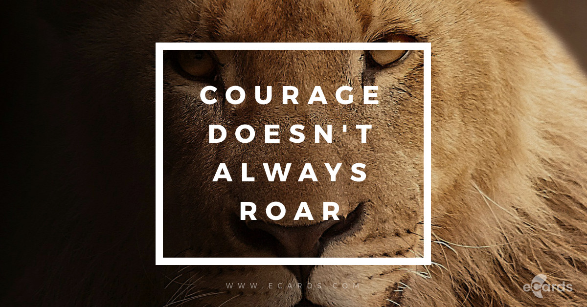 Take courage - eCard template