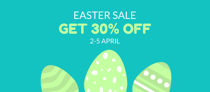 Lime Eggs Easter Sale Facebook Cover 820x360