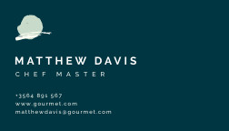 Gourmet Business – Card Template 252x144 template