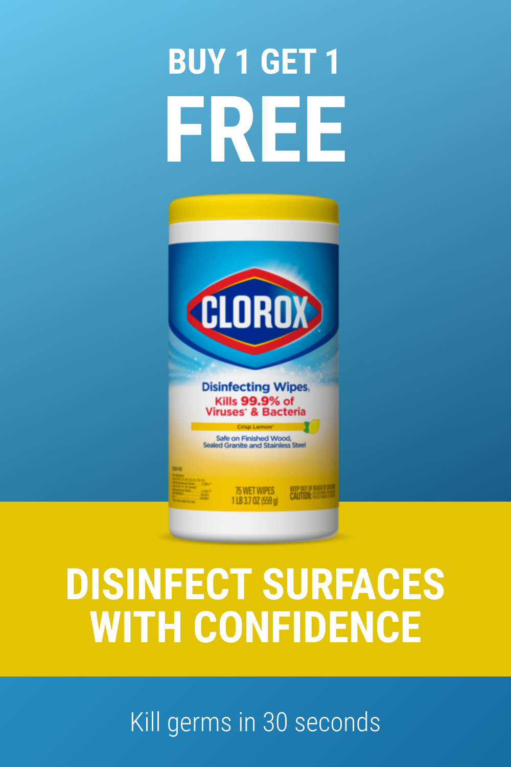 Clorox Kill Germs Bogo Deal