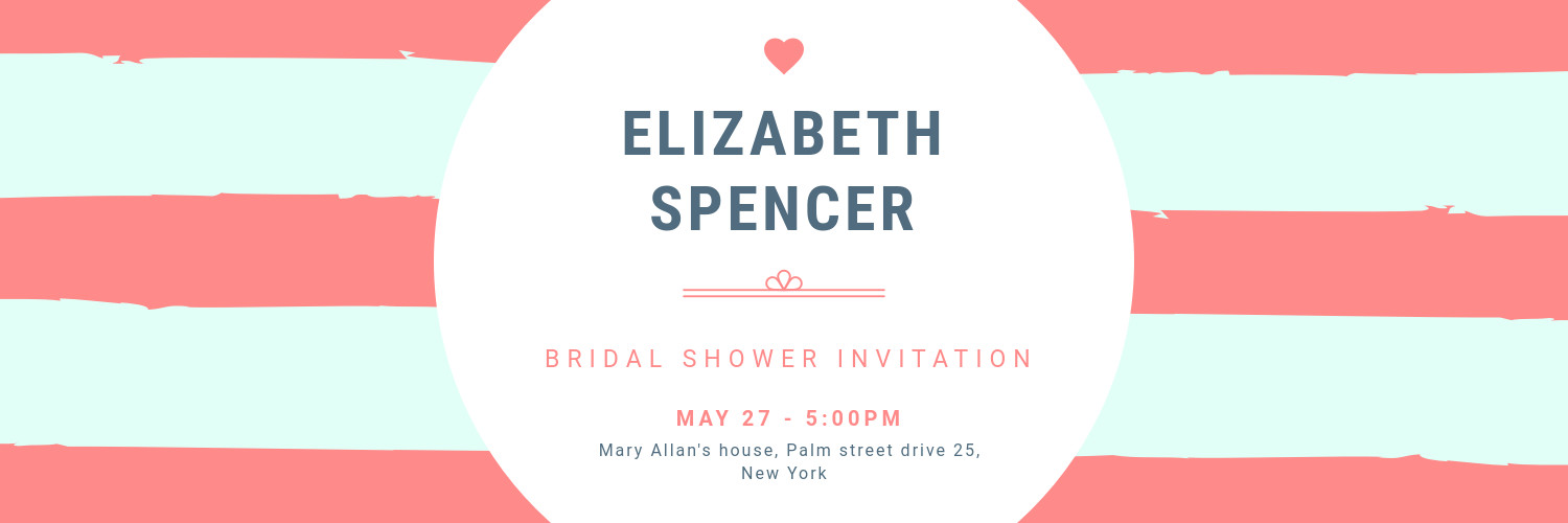 Bridal Shower Facebook Post Template