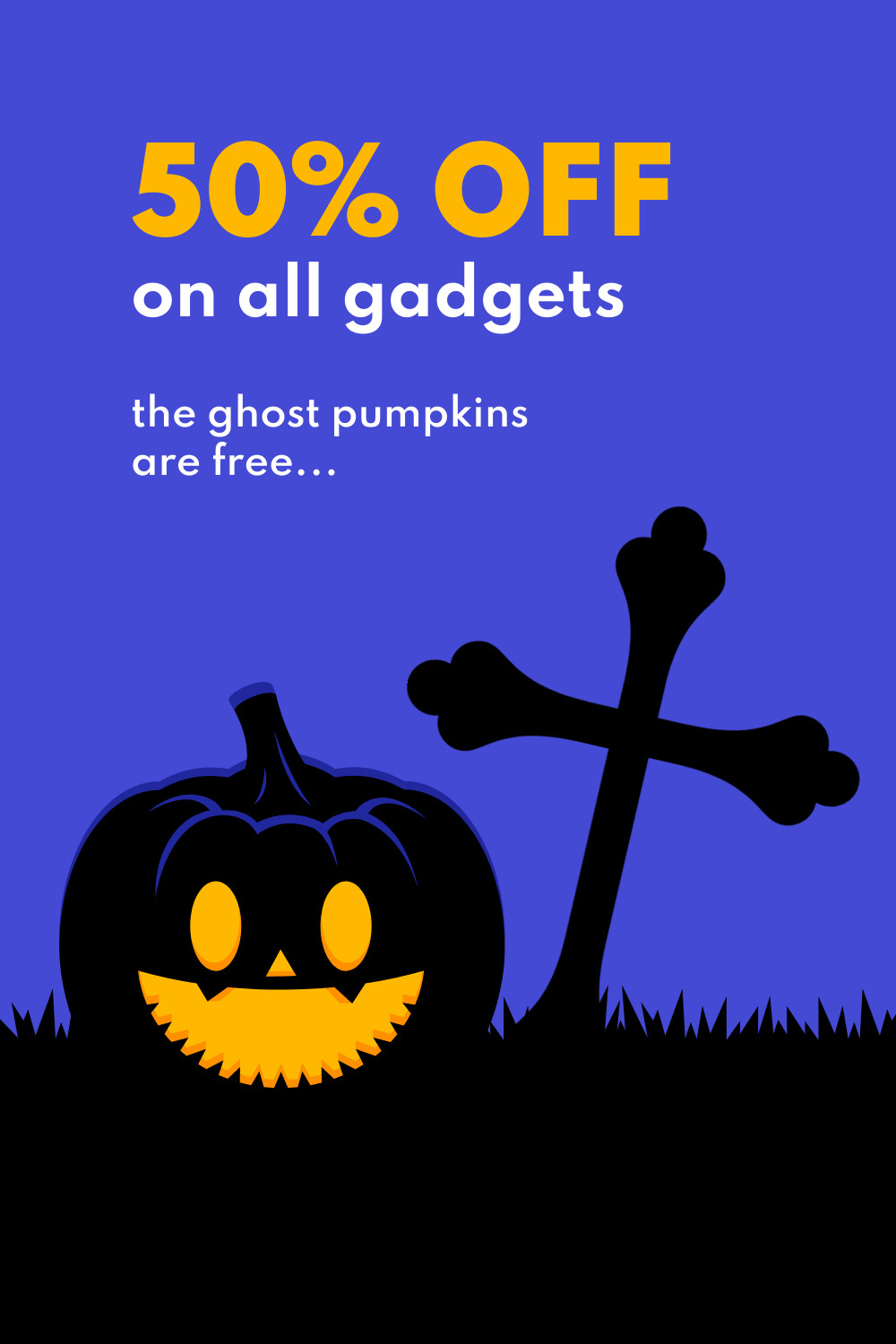 Gadget Sale with Free Ghost Pumpkins Inline Rectangle 300x250
