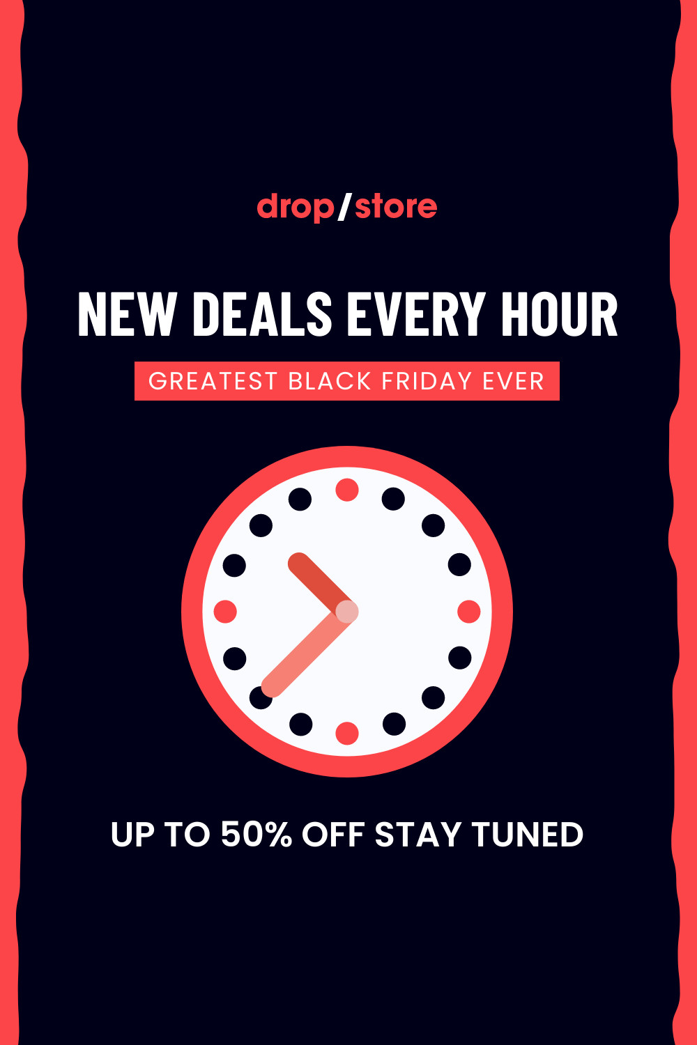Black Friday New Deals Every Hour Facebook Cover 820x360