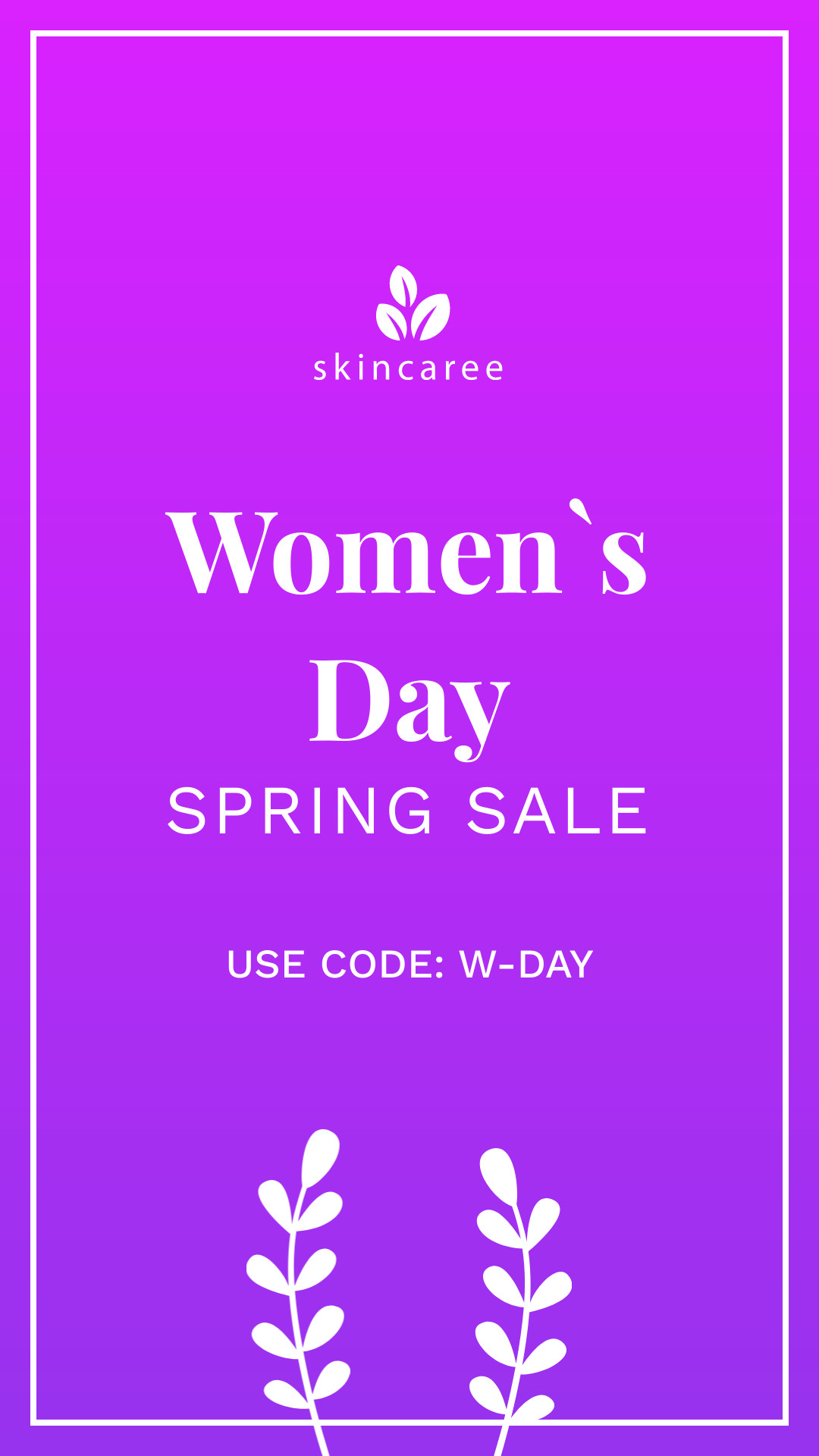 Women's Day Spring Sale Skincaree