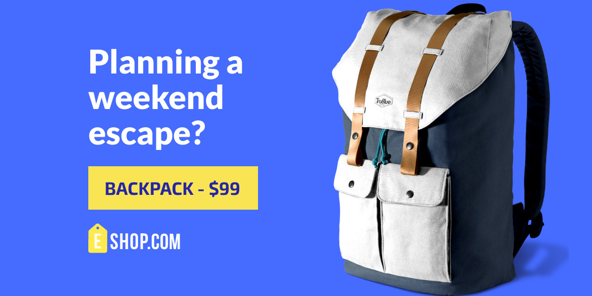 Backpack Deal for Weekend Escape  Inline Rectangle 300x250