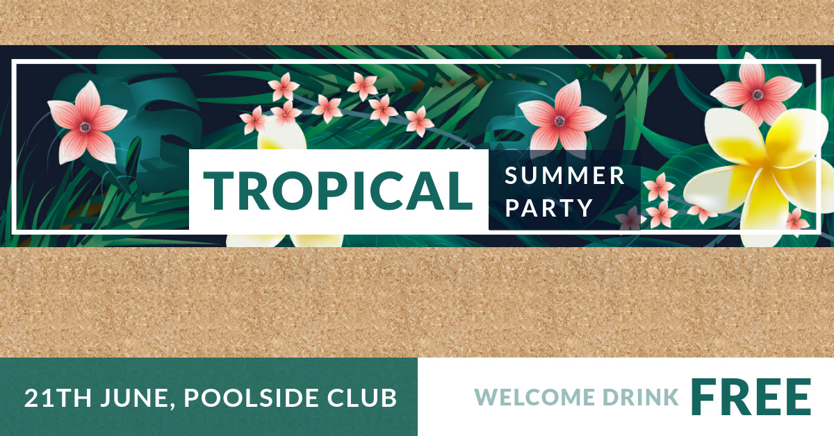 Party Event Facebook Cover Template Facebook Sponsored Message 1200x628