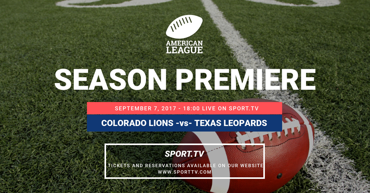 Football season premiere Facebook Sponsored Message 1200x628