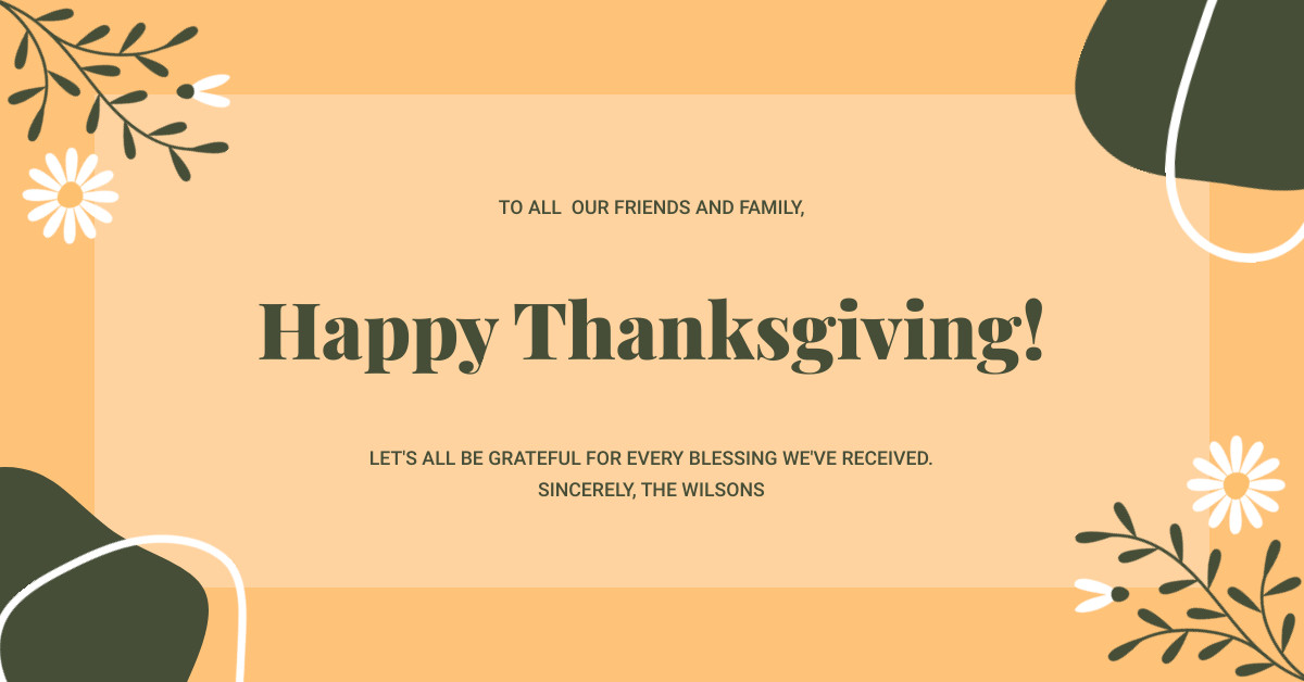 Thanksgiving Grateful for Every Blessing Responsive Landscape Art 1200x628