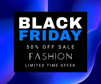 Black Friday 50 Blue Fashion Sale