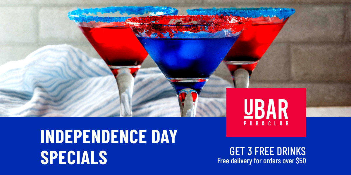 Independence Day Drink Specials Facebook Cover 820x360