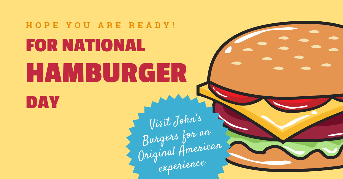 National Hamburger Day Facebook Sponsored Message 1200x628
