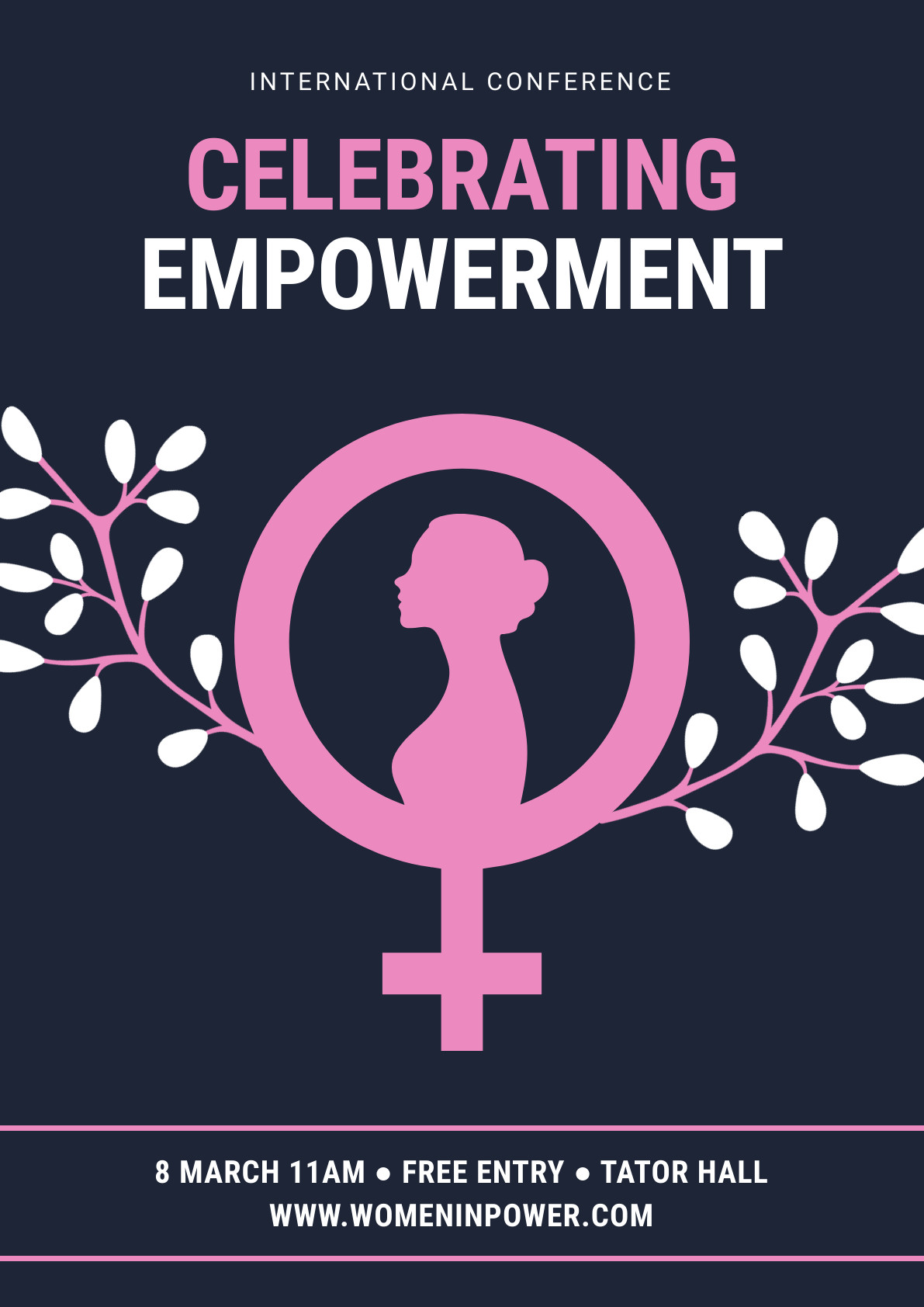 Celebrating Empowerment Women's Day – Poster Template  1191x1684
