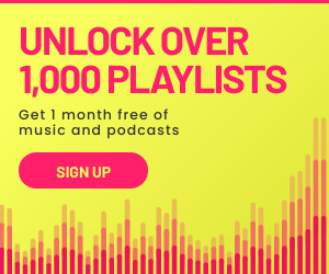 Unlock Over 1000 Playlists Inline Rectangle 300x250