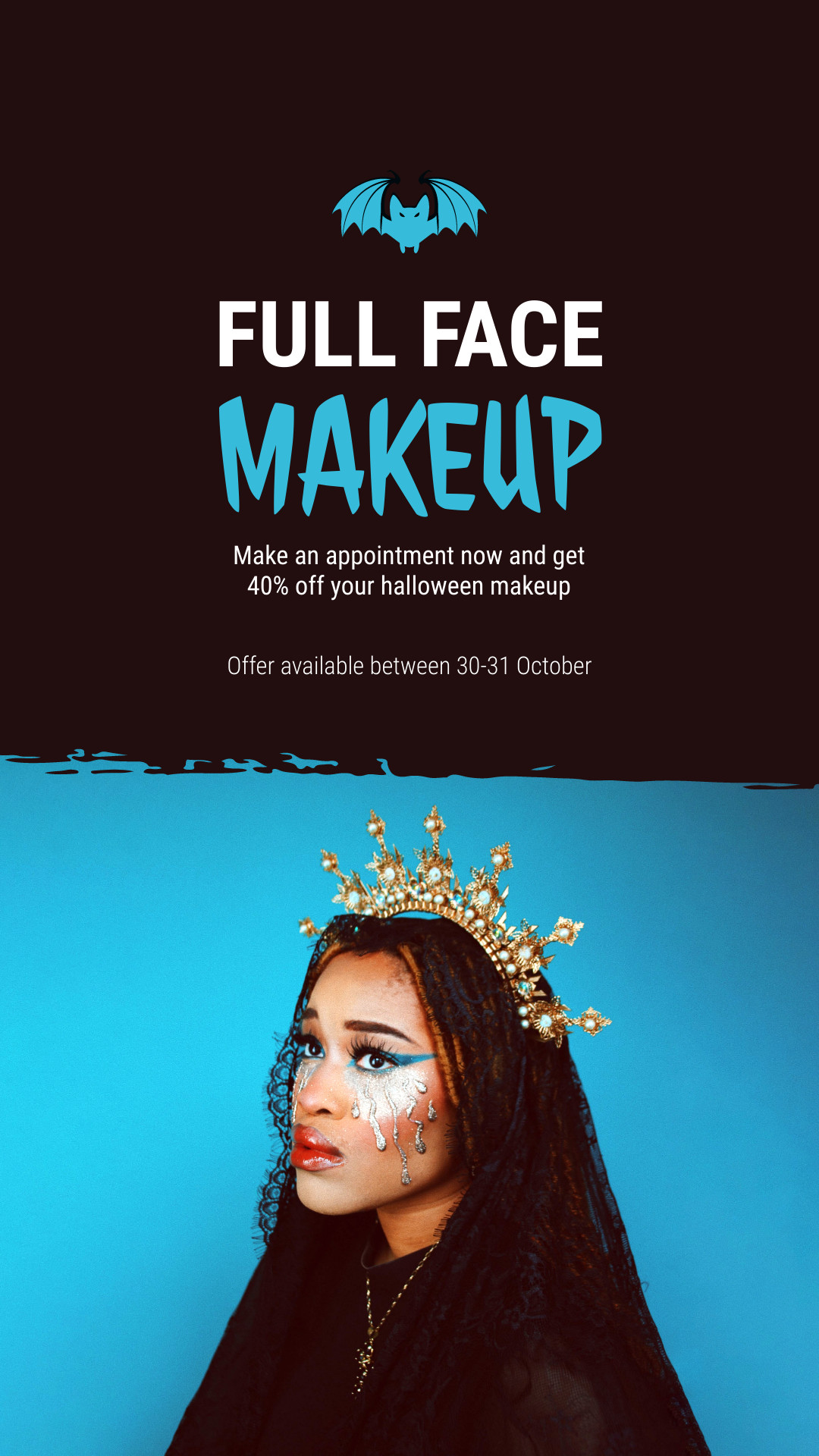 Full Face Halloween Makeup