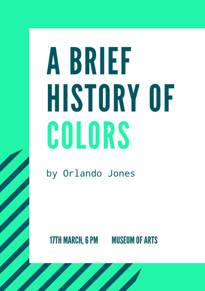 Brief History of Colors – Flyer Template 420x595