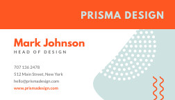 Mark Prisma Design – Business Card Template 252x144 template