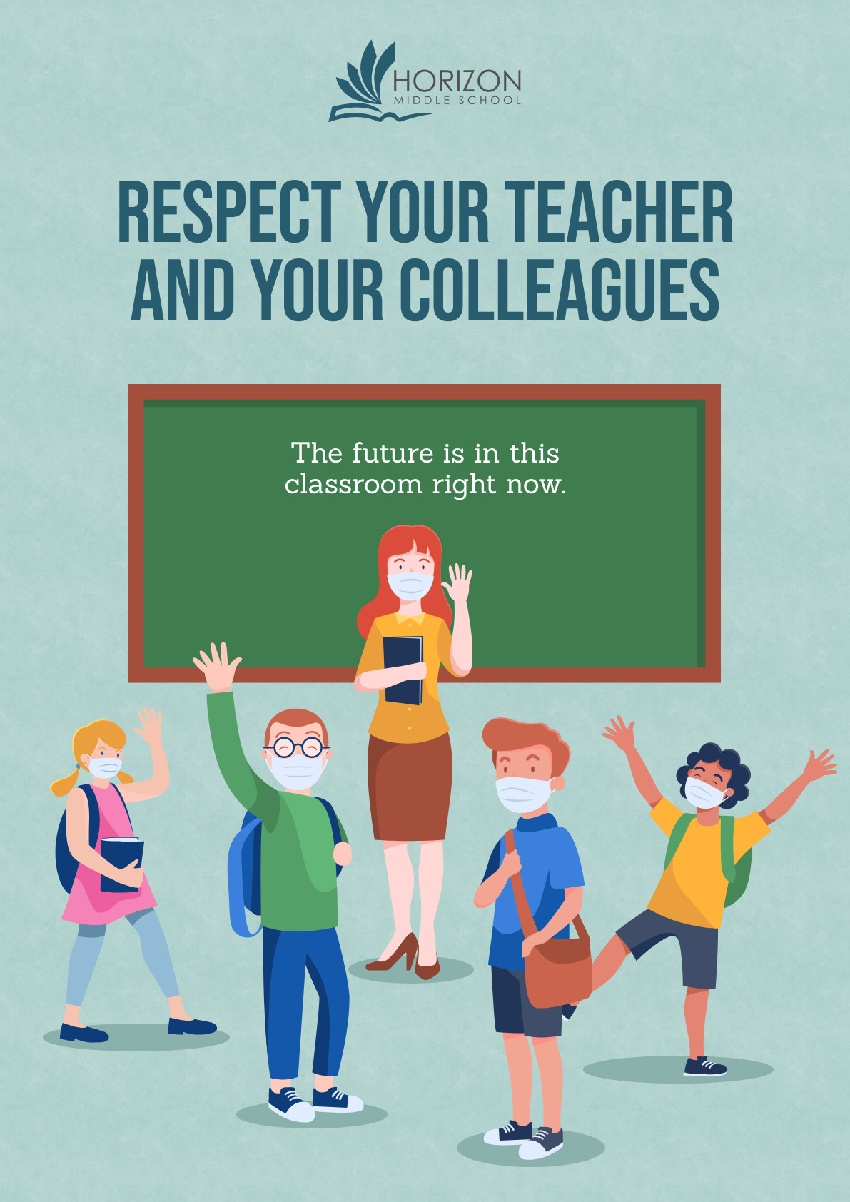 Respect Your Teacher School Poster