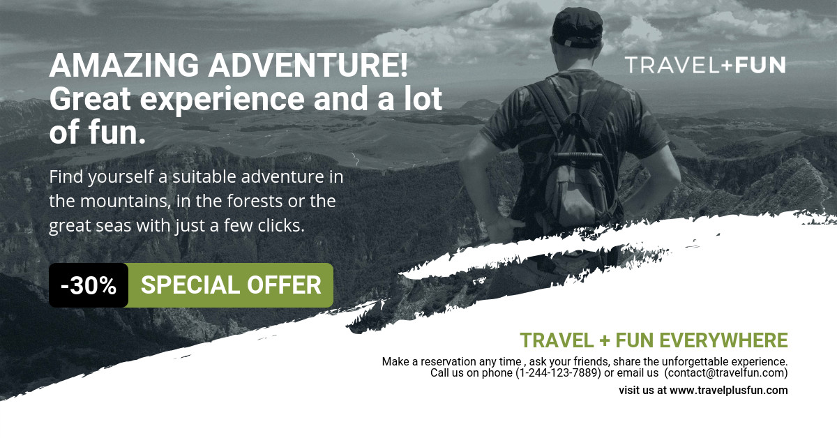 Adventure Travel Facebook Sponsored Message 1200x628