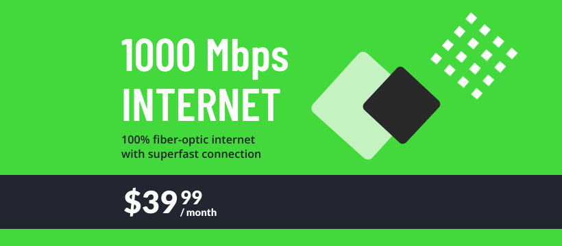 1000 Mbps Fiber Optic Internet