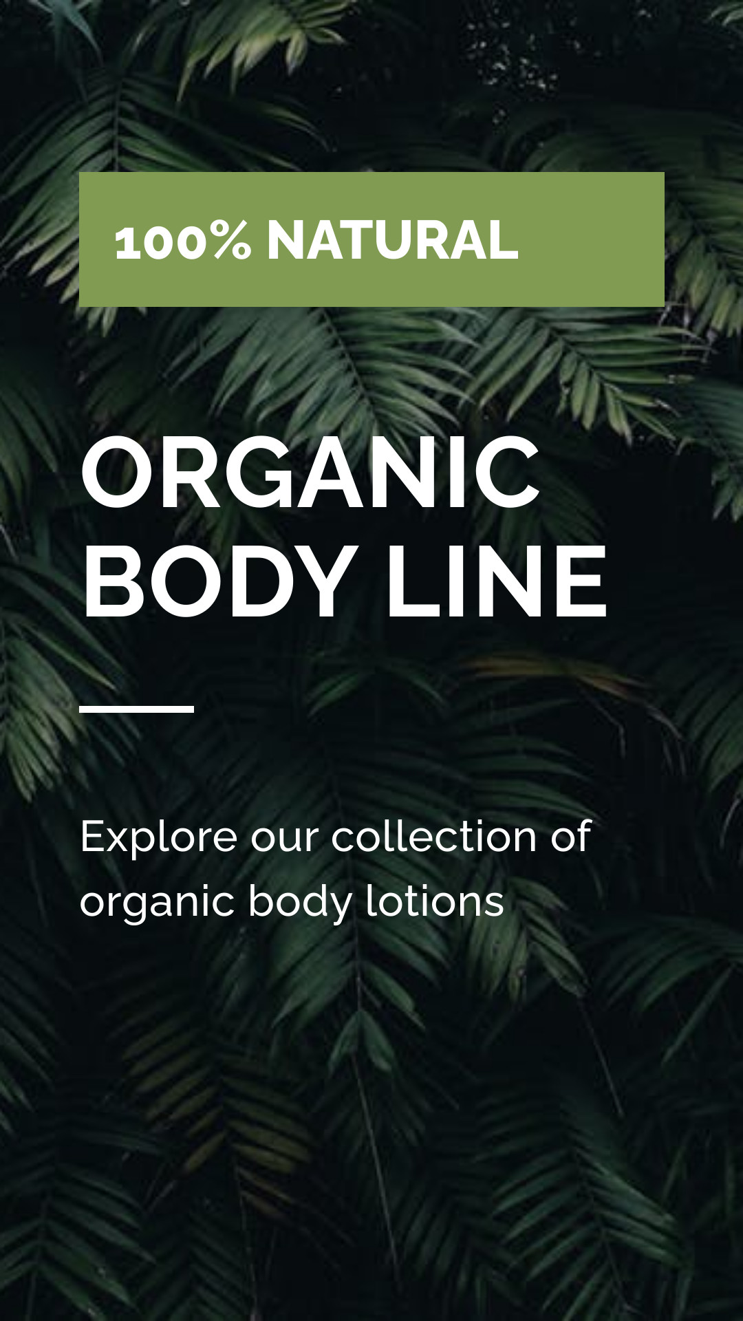 Green Organic Body Line