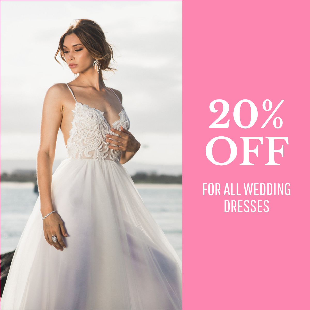 Discount on All Wedding Dresses 