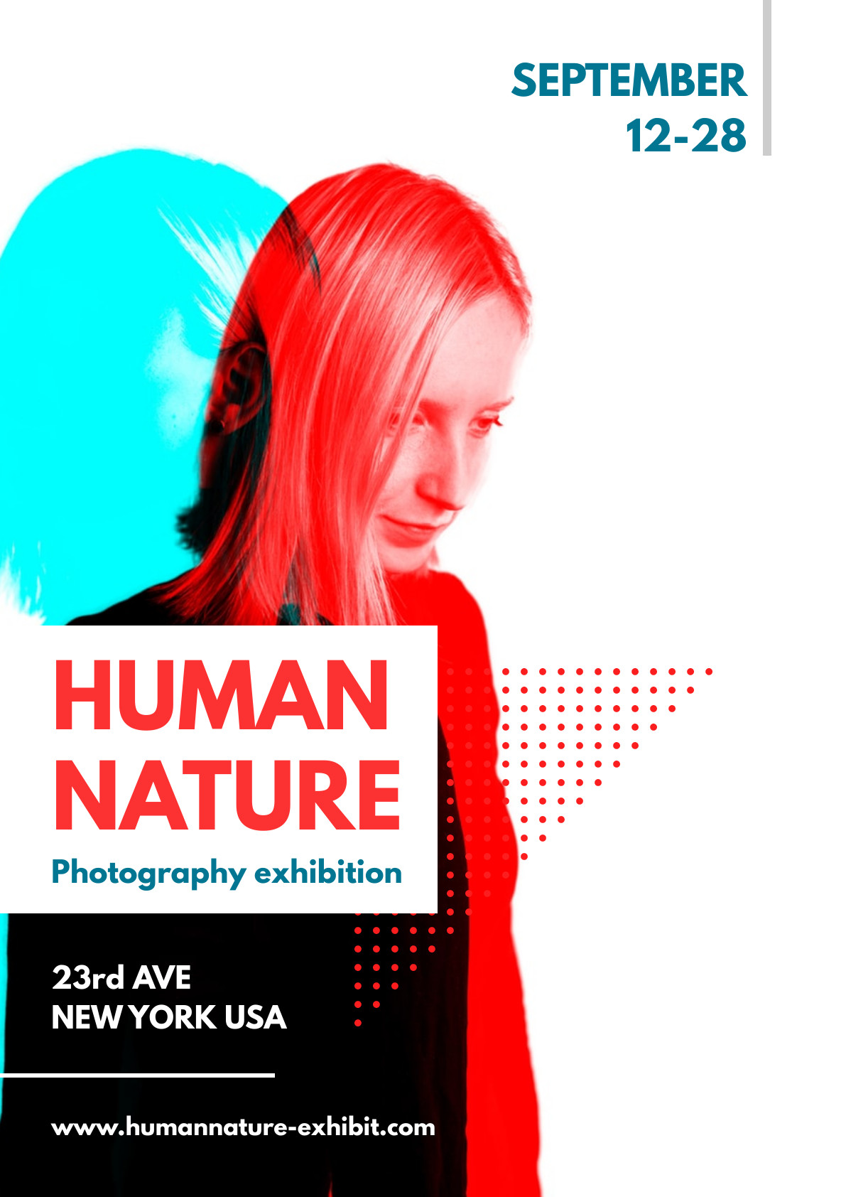 Human Nature Photography – Poster Template 1191x1684