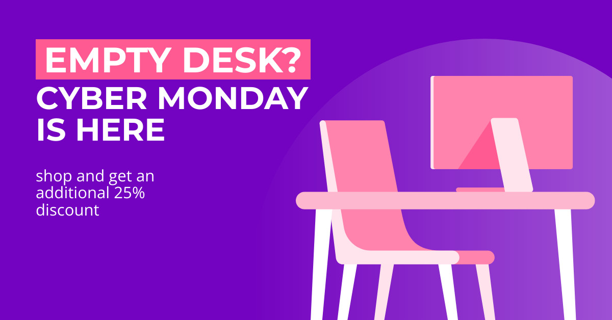 Cyber Monday Empty Desk Discount