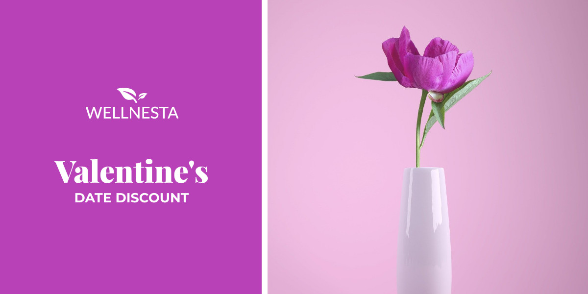 Valentine's Day Purple Date Discount  Inline Rectangle 300x250