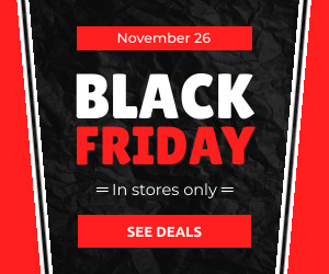 Black Friday In Red Stores Only Inline Rectangle 300x250