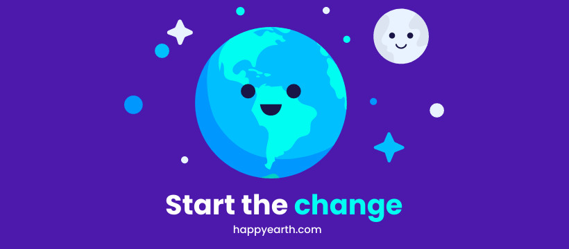 Earth Day Start The Change Facebook Cover 820x360