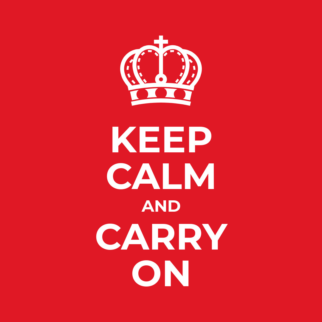 Keep calm and carry on Facebook Carousel Ads 1080x1080