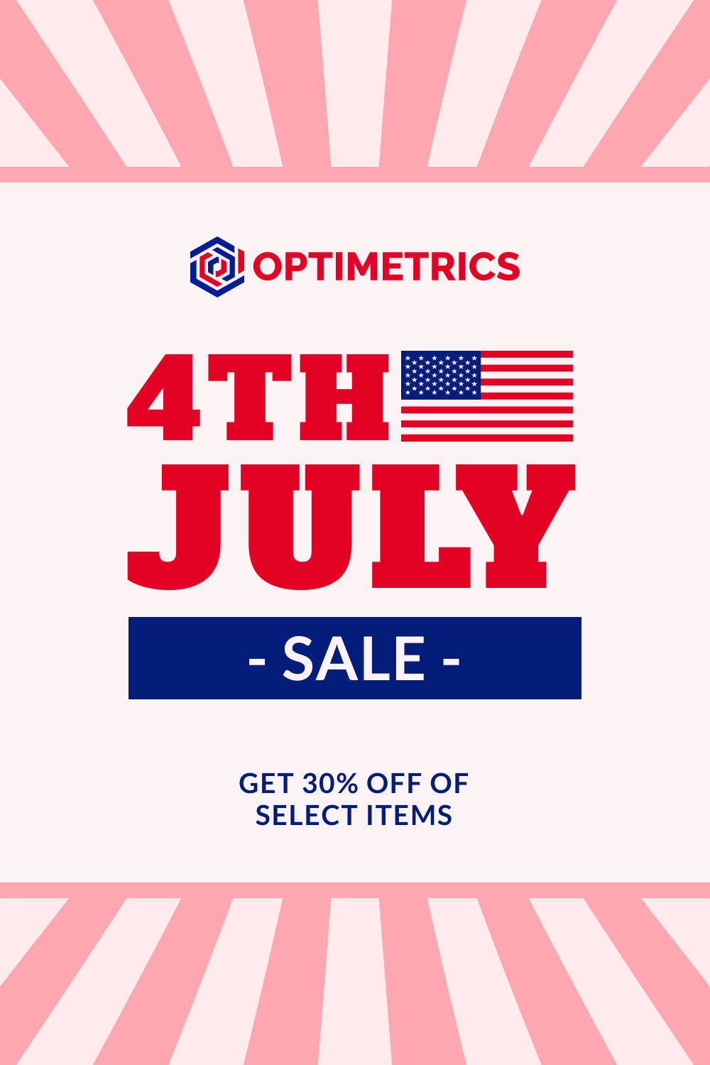 4th Of July Ad Template Facebook Cover 820x360